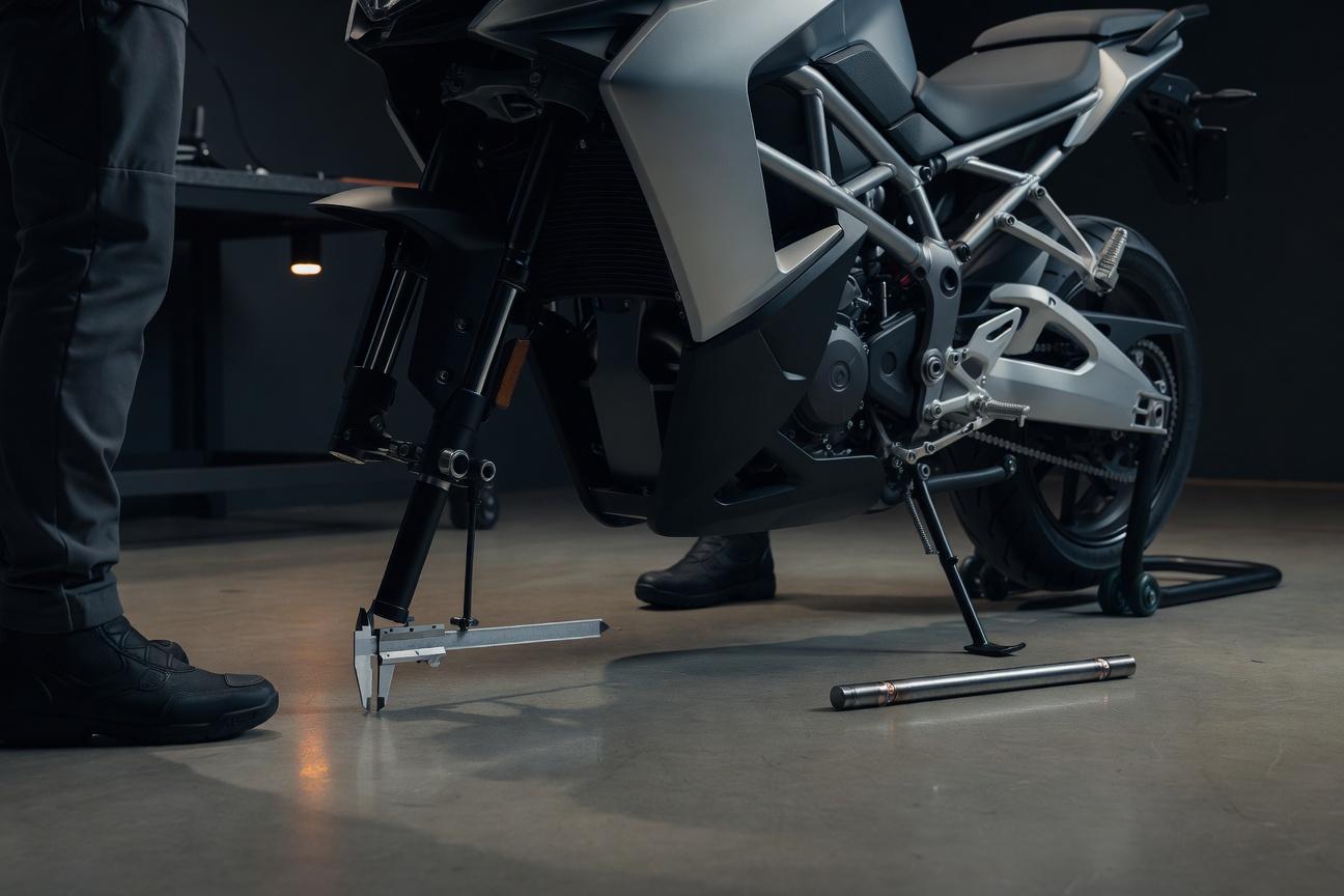 Obniżanie motocykla - skutki dla geometrii, stopki i komfortu