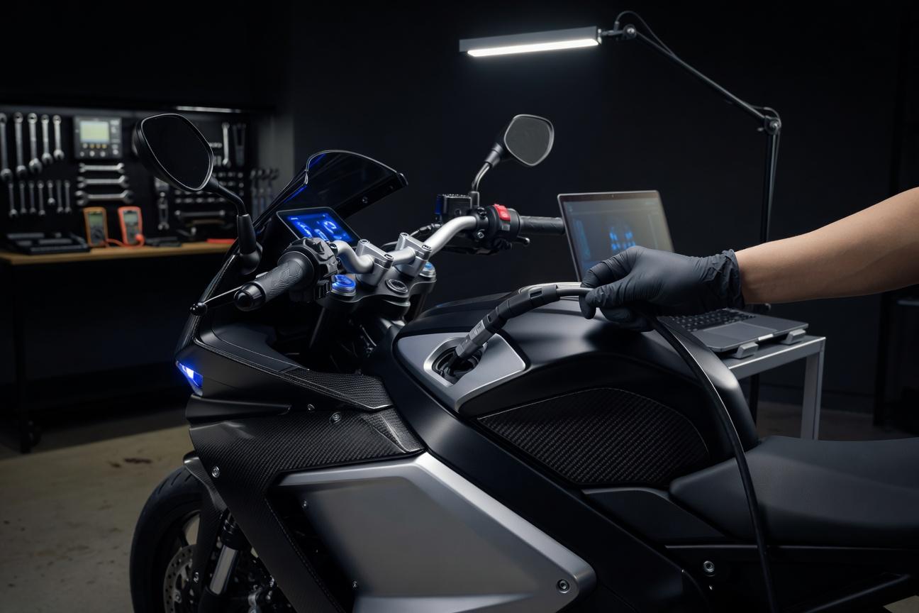 Serwis motocykla elektrycznego - co odpada, a co staje się ważniejsze
