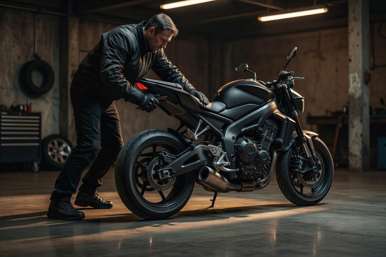 Test garażowy - czy dasz radę samodzielnie przepchnąć motocykl