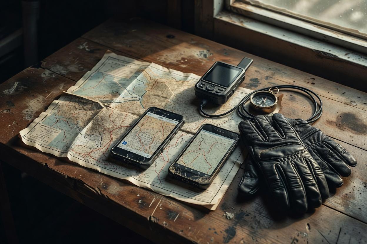 Backup nawigacji - papier, plik offline i drugi telefon