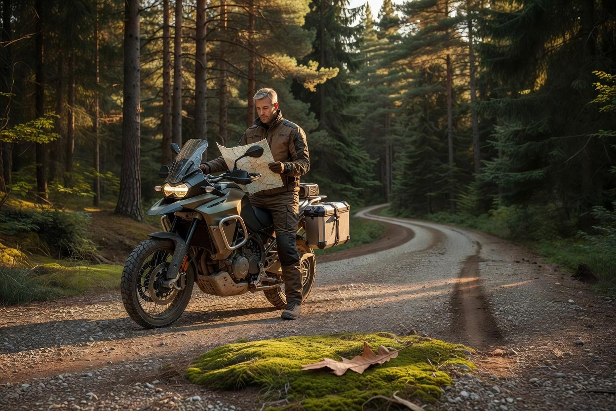 Motocyklista na drogach leśnych - jak nie szkodzić przyrodzie i reputacji