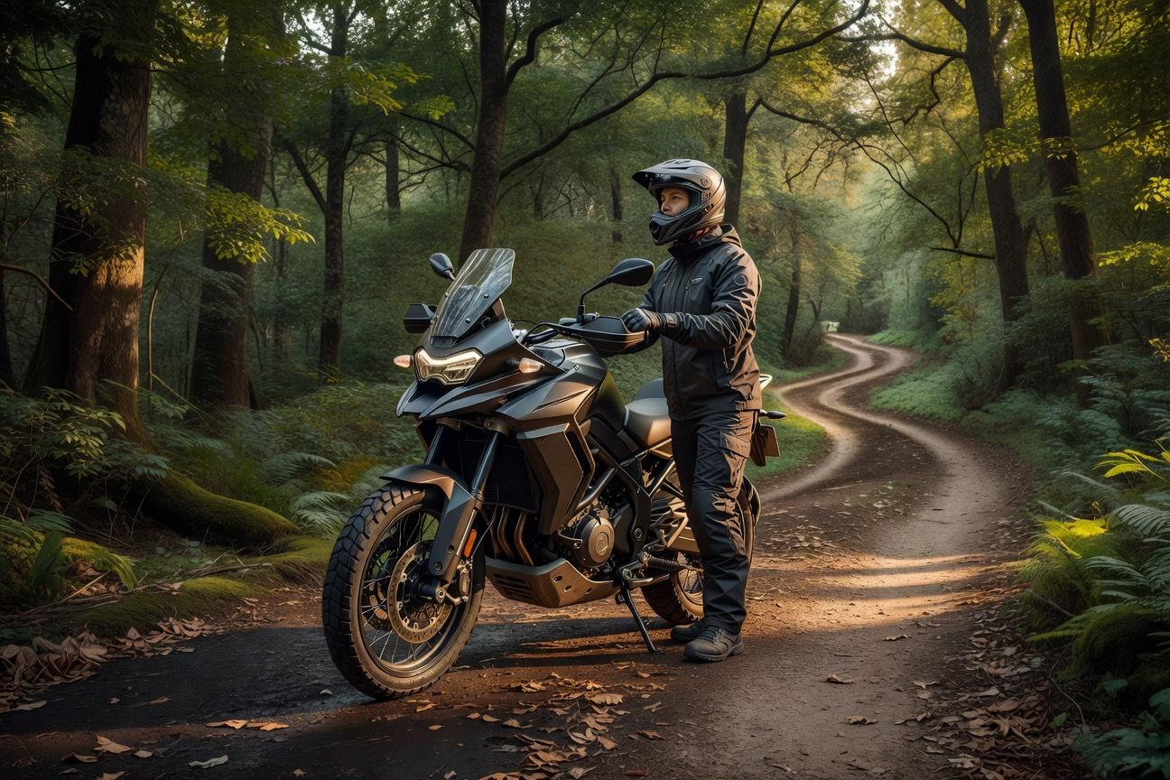 Motocyklista na drogach leśnych - jak nie szkodzić przyrodzie i reputacji